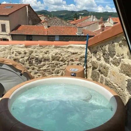 Le 19 - 38m2 Terrasse Jacuzzi - Centre Historique - Clim * Langeac
